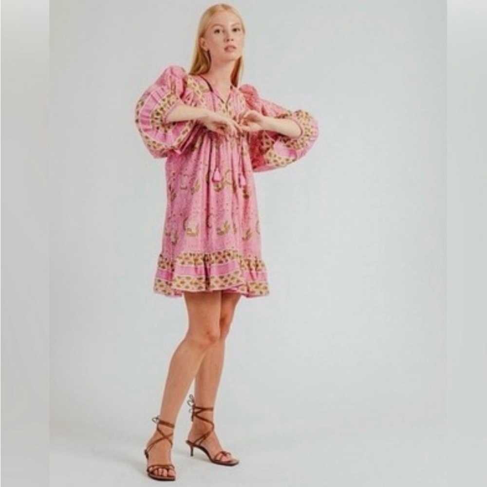 Cleobella Magdalena Mini Dress in Wildflower Prism Pink - Medium -
GUC